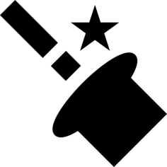 Magic Trick Outline Drawing Svg Vector, Free Vectors File
